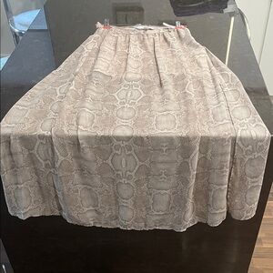Forever New Beige Snake Print A-Line Skirt